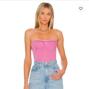 Pink Denim Top